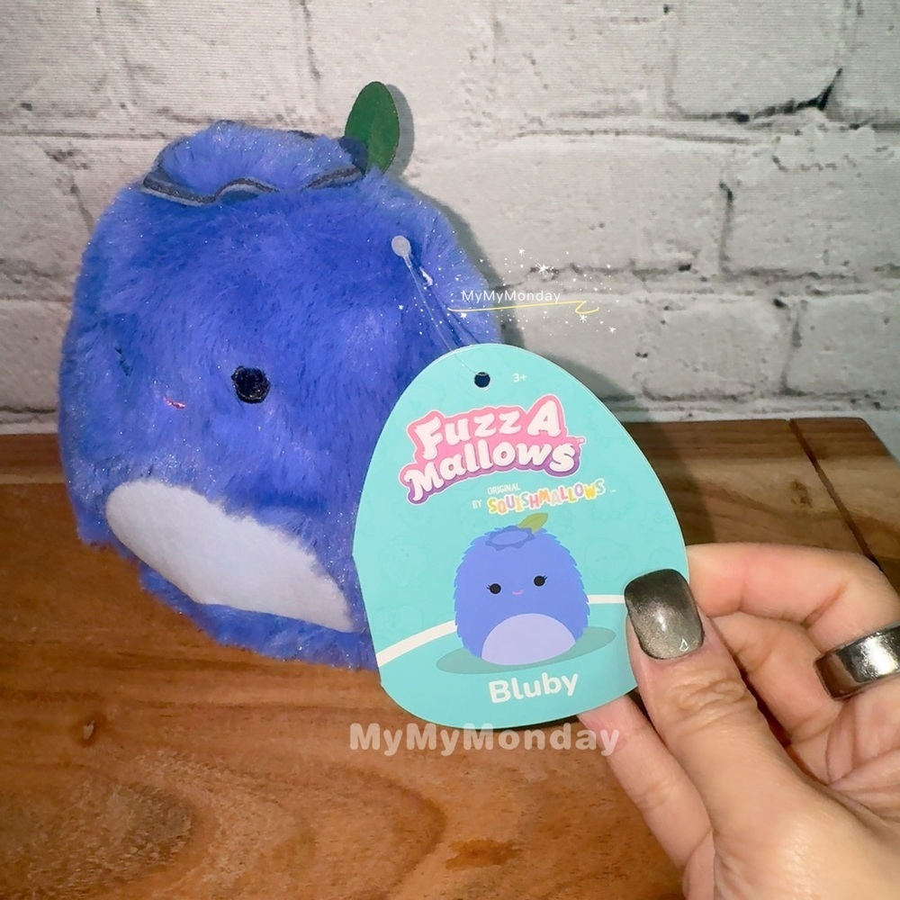 Squishmallow Fuzz A Mallows 5" Bluby - Picture 2 of 3